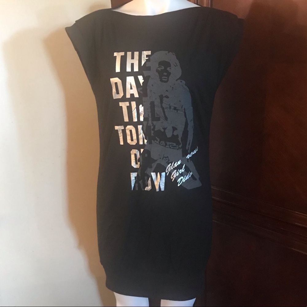 🆕 Catwalk Studio Black T-Shirt Mini Dress-M/L